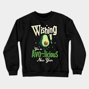 Wishing you a avolicious New year Crewneck Sweatshirt